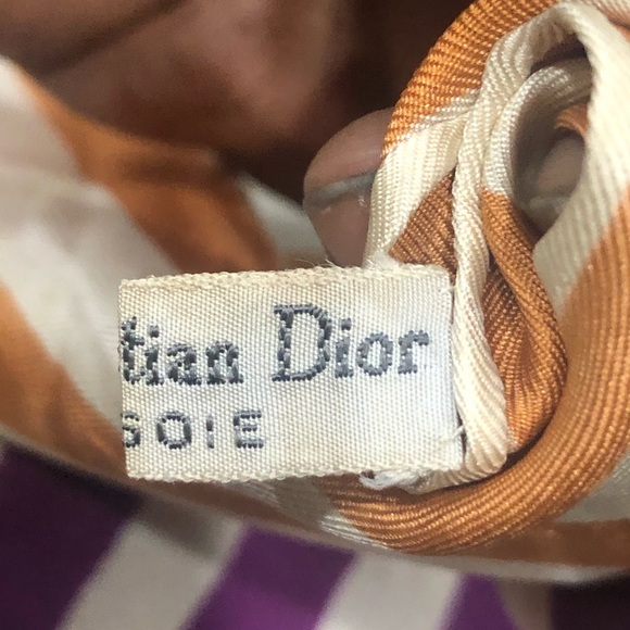 CHRISTIAN DIOR silk scarf - Picture 2 of 11